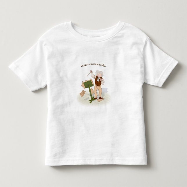 T-shirt Pour Les Tous Petits Pratique Conserve Le Parfait Beethoven Conduisant  (Devant)