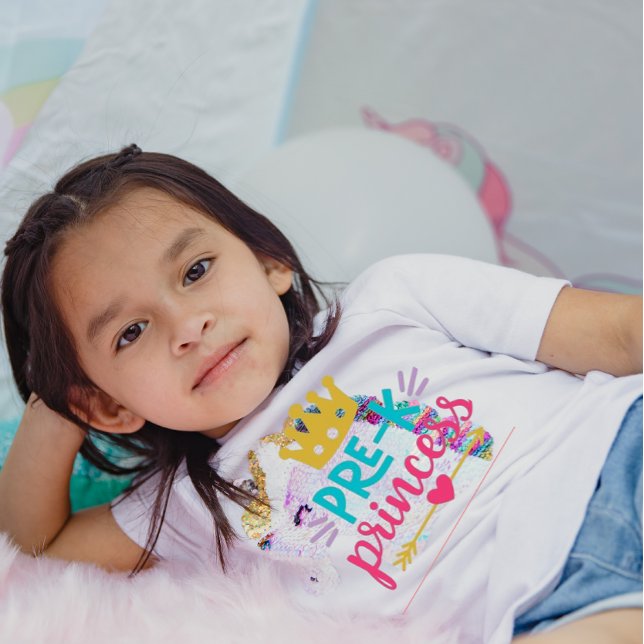 T-shirt Pour Les Tous Petits Pré-k princess, fille maternelle drôle (Créateur téléchargé)