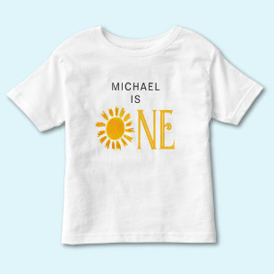 T-shirt Pour Les Tous Petits Premier anniversaire personnalisé Sunshine