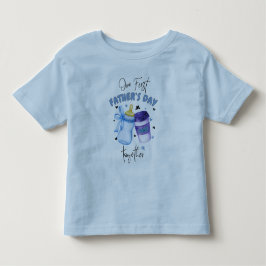 T-shirt Pour Les Tous Petits Première Fête des pères Ensemble Correspondance te