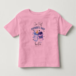 T-shirt Pour Les Tous Petits Première fête des pères ensemble Tenue assortie / 