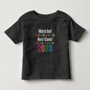 T-shirt Pour Les Tous Petits Première journée de maternelle Futur Class 2033