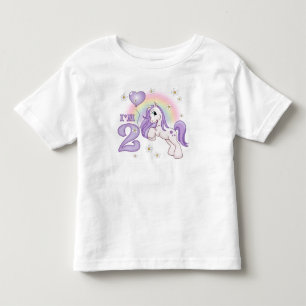 T-shirt Pour Les Tous Petits Pretty Pony 2e anniversaire