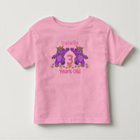 Princess Bears 3e anniversaire Nom personnalisé