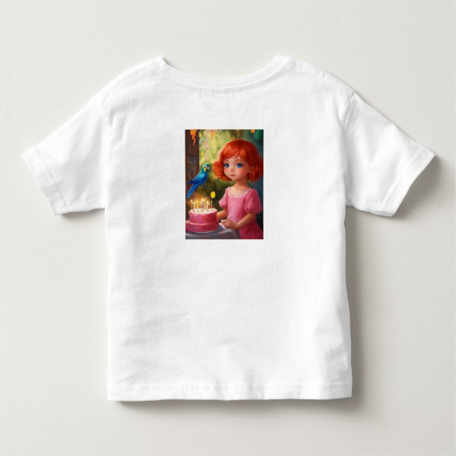 T-shirt Pour Les Tous Petits Princesse Anniversaire Magie (Dos)