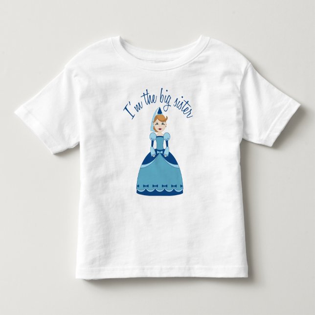 T-shirt Pour Les Tous Petits Princesse Big Sister (Devant)