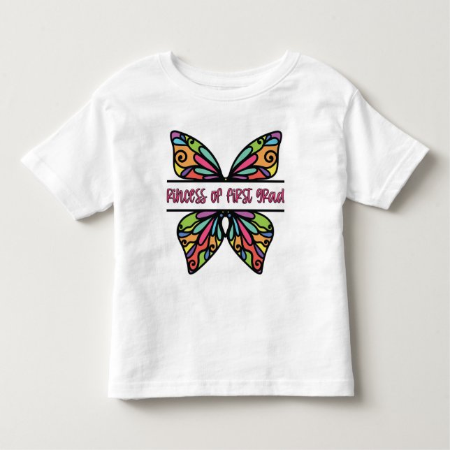 T-shirt Pour Les Tous Petits Princesse De Première Classe (Devant)
