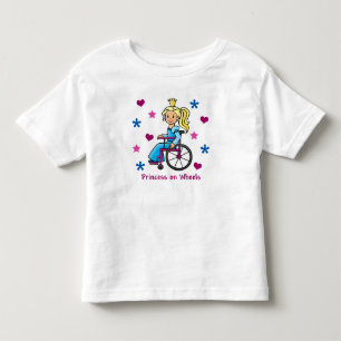 T-shirt Pour Les Tous Petits Princesse en fauteuil roulant