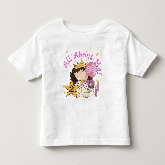 T-shirt Pour Les Tous Petits Princesse Tout sur moi 2e anniversaire (Devant)