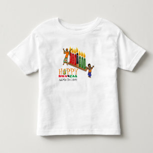 T-shirt Pour Les Tous Petits Principes Happy KWANZAA 7 personnalisables