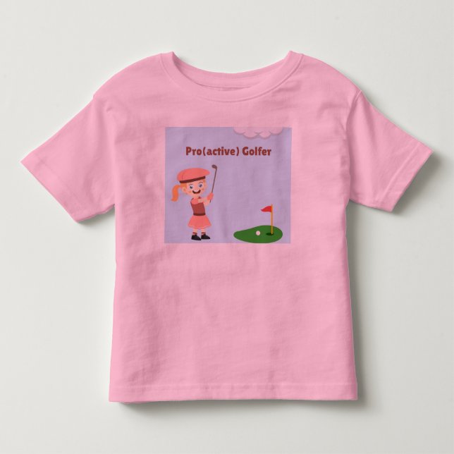 T-shirt Pour Les Tous Petits Pro(active) Golfeuse, fille (Devant)