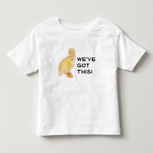 T-shirt Pour Les Tous Petits Profil du canard jaune doux Photographie (Devant)