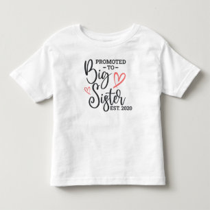 T-shirt Pour Les Tous Petits Promu À La Grande Soeur