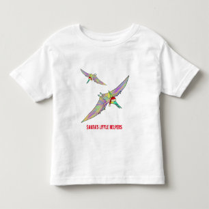 T-shirt Pour Les Tous Petits Ptérodactyle Dinosaure de Noël Drôle de slogan de