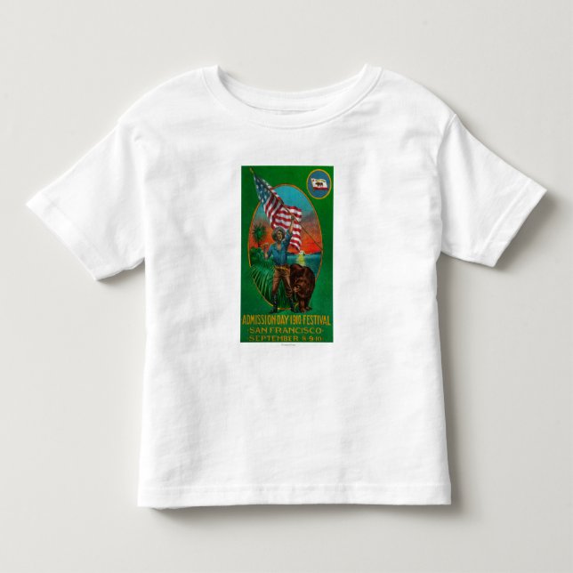 T-shirt Pour Les Tous Petits Publicité de jour d'admission, festival d'état (Devant)