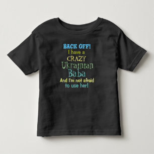 T-shirt Pour Les Tous Petits Pull coloré Hoodi d'enfants de baba ukrainien fou