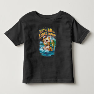 T-shirt Pour Les Tous Petits Purfection À La Brochure : Un Plaisir De Pêcheurs