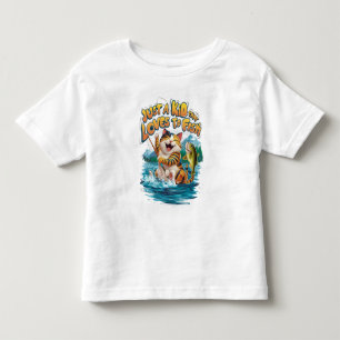 T-shirt Pour Les Tous Petits Purfection À La Brochure : Un Plaisir De Pêcheurs