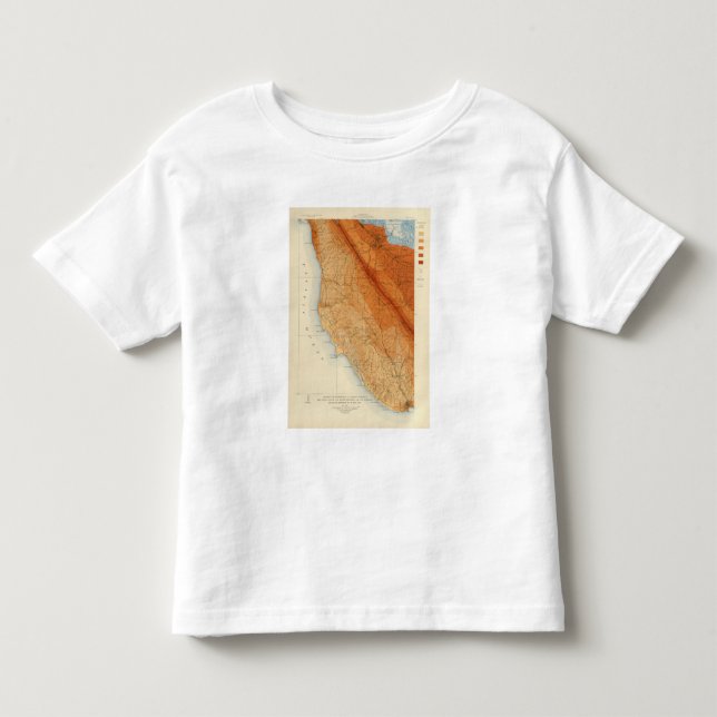 T-shirt Pour Les Tous Petits Quadrilatère de Santa Cruz montrant l'intensité, (Devant)
