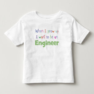 T-shirt Pour Les Tous Petits Quand j'ai grandi ingénieur