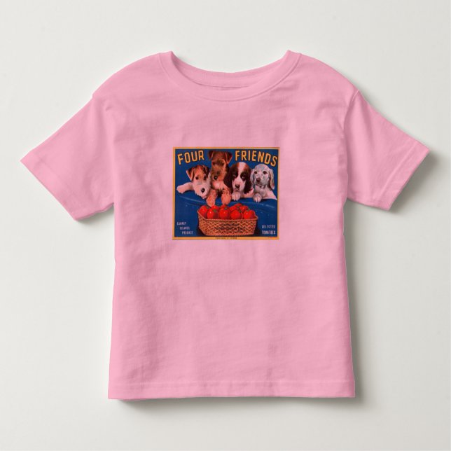T-shirt Pour Les Tous Petits Quatre amis (Devant)
