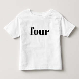 T-shirt Pour Les Tous Petits Quatre - Bonne chemise d'anniversaire pour les enf