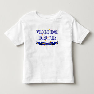 T-shirt Pour Les Tous Petits Queues à la maison bienvenues de tigre