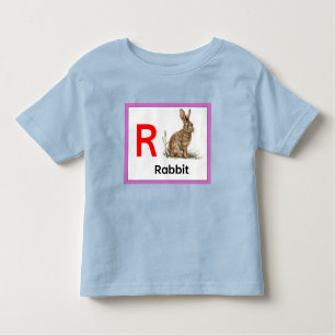 T-shirt Pour Les Tous Petits R est pour Rabbit