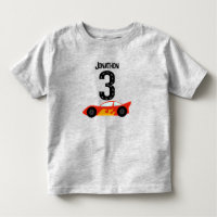 Racecar personnalisé 3ème anniversaire