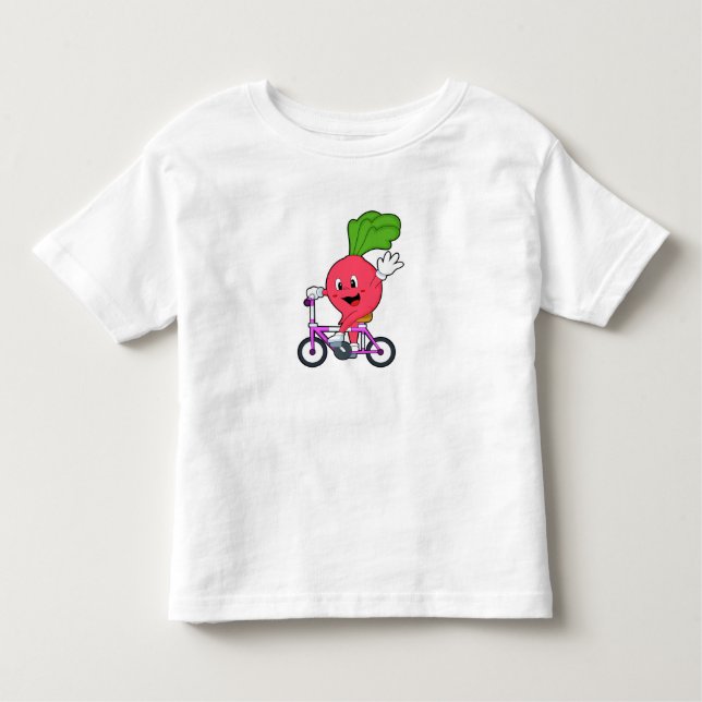 T-shirt Pour Les Tous Petits Radis avec Bicyclette (Devant)