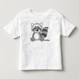 T-shirt Pour Les Tous Petits Raton laveur mignon de la région boisée de
