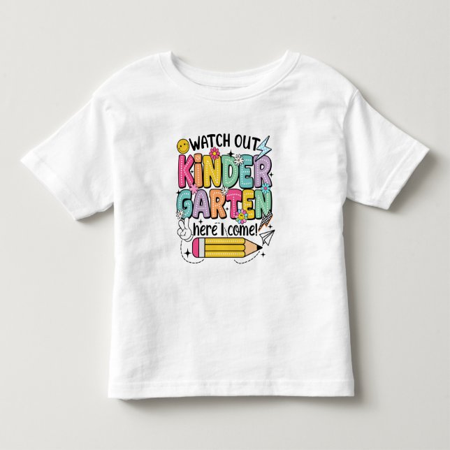 T-shirt Pour Les Tous Petits Ready for Kindergarten Adventure! (Devant)