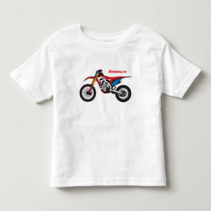 T-shirt Pour Les Tous Petits Red dirt bike motorcycle