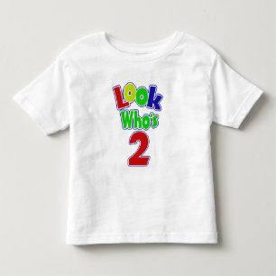T-shirt Pour Les Tous Petits Regardez qui est deux