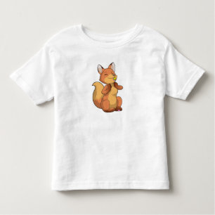 T-shirt Pour Les Tous Petits Renard avec Lollipop