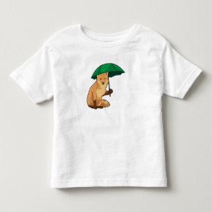 T-shirt Pour Les Tous Petits Renard avec parapluie