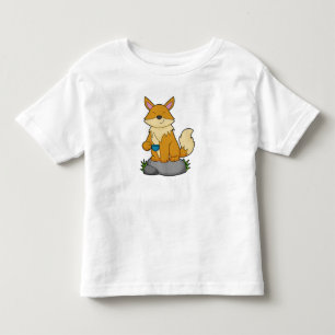 T-shirt Pour Les Tous Petits Renard avec tasse de café