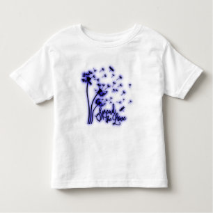 T-shirt Pour Les Tous Petits Répandre Les Dandelions Amoureux et les libellules