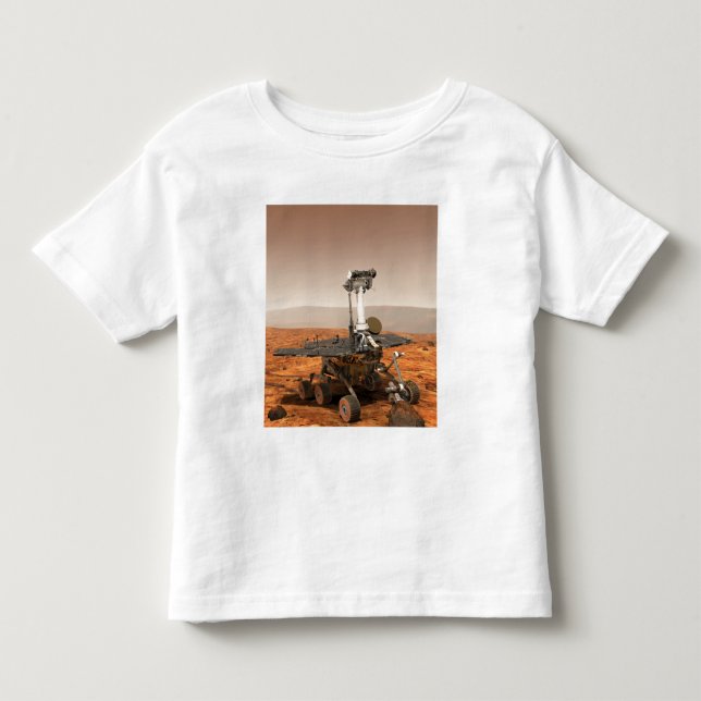 T-shirt Pour Les Tous Petits Représentation artistique de Mars Rover (Devant)