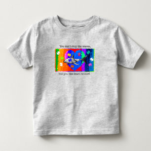 T-shirt Pour Les Tous Petits Requin Autisme 2T GRIS