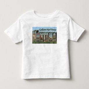 T-shirt Pour Les Tous Petits Réserve forestière de gallatine, Montana