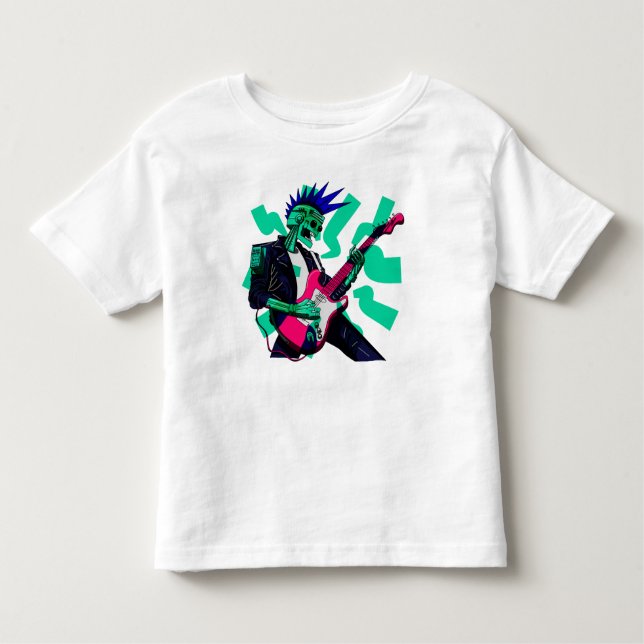 T-shirt Pour Les Tous Petits Rester électrique (Devant)