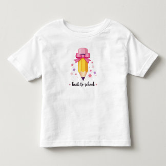 T-shirt Pour Les Tous Petits Retour à l'école fille chemise, jardin d'enfants, 