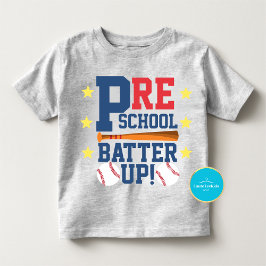 T-shirt Pour Les Tous Petits Retour à l'école Tee | Batterie préscolaire