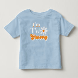 T-shirt Pour Les Tous Petits Retro Deux garçons Super 2e anniversaire