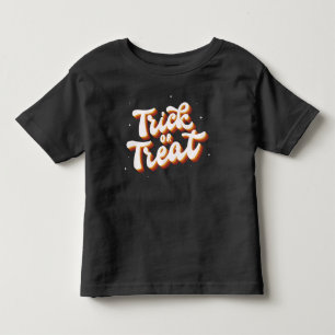 T-shirt Pour Les Tous Petits Retro Trick ou Treat