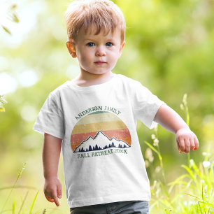 T-shirt Pour Les Tous Petits Réunion de famille personnalisée, retraite d'autom