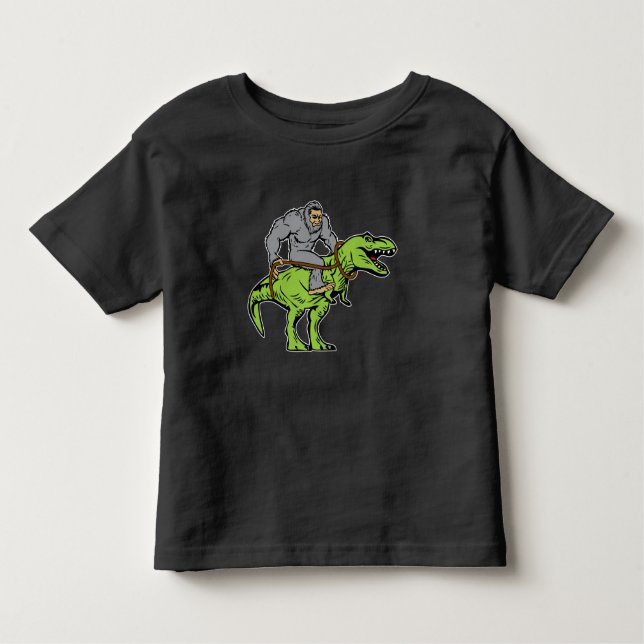 T-shirt Pour Les Tous Petits Rex du dinosaure T d'équitation de Bigfoot (Devant)