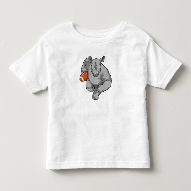 T-shirt Pour Les Tous Petits Rhino de football (Devant)