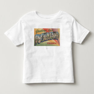 T-shirt Pour Les Tous Petits Richmond, la Virginie - grandes scènes de lettre